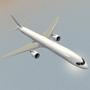 airliner boeing 757-300 3d obj