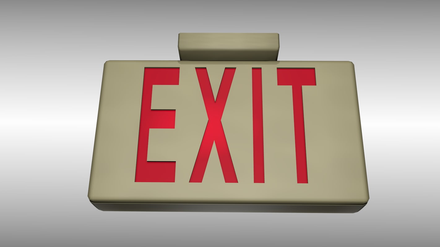 3d exit light
