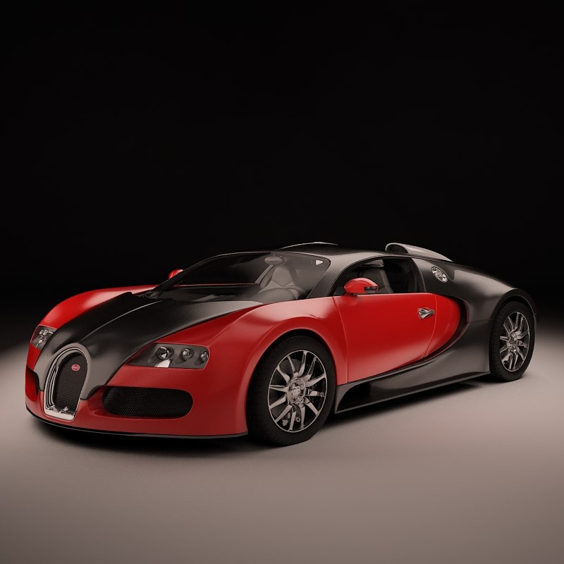 3d bugatti veyron sport luxury model