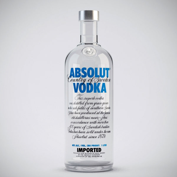 max absolut vodka bottle