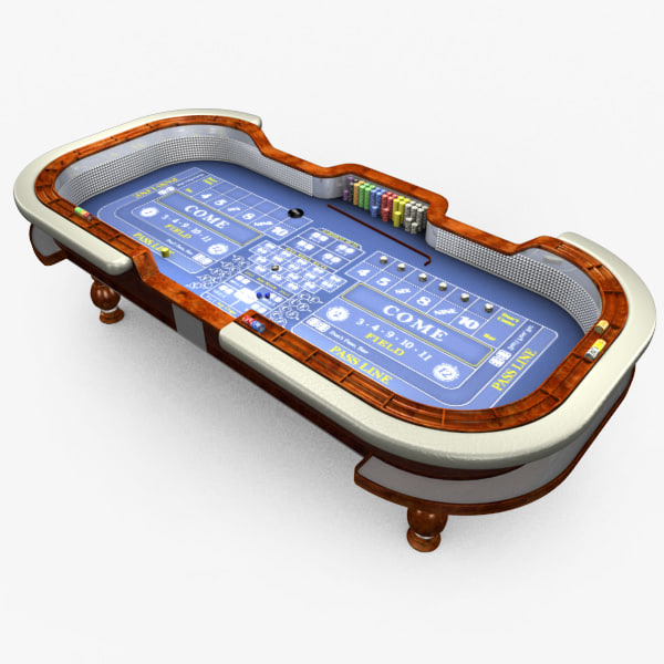 3d Model Casino Craps Table
