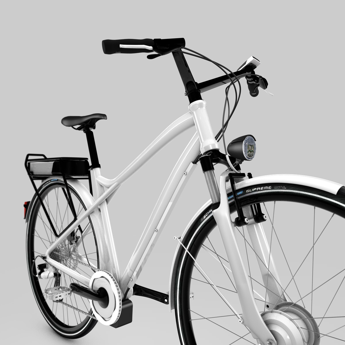 电动自行车3d模型