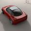 generic electric concept sports car 3d model