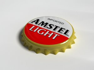 3d model amstel bottle tin cap