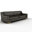 3d seater brown leather sofa chair