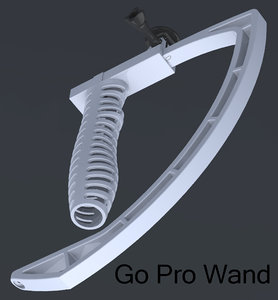 3d model of gopro balance wand
