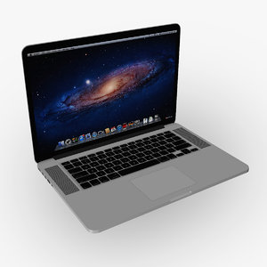 3d apple macbook pro retina