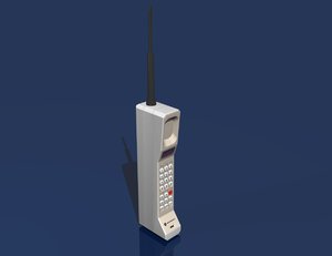 motorola brick cell phone 3d model