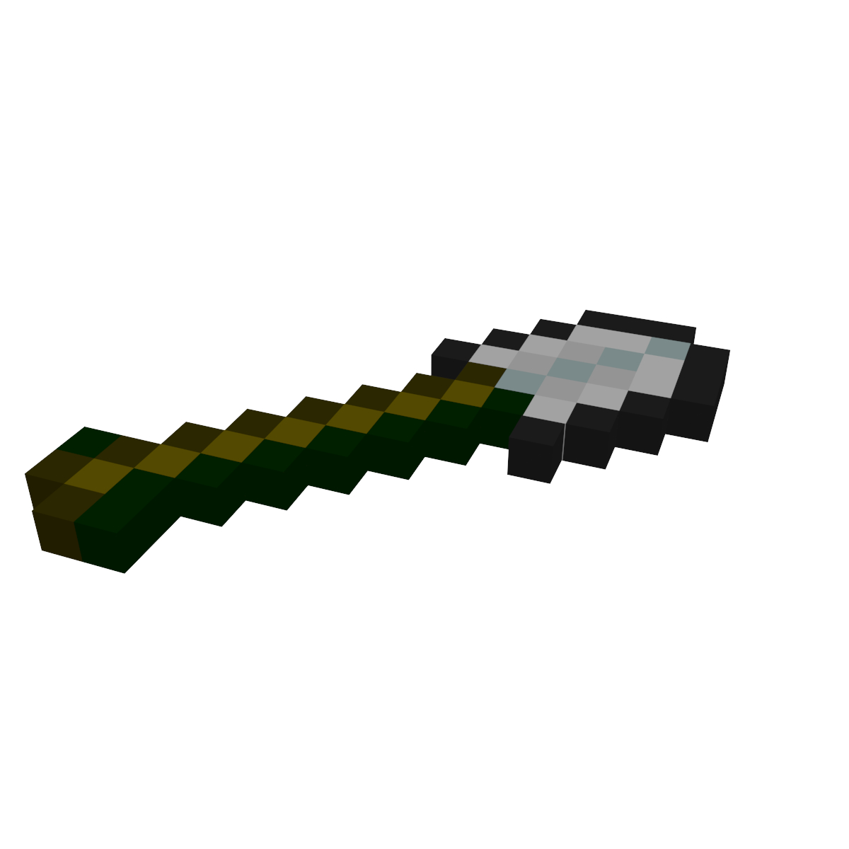 3d shovel minecraft model