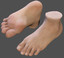 maya realistic foot