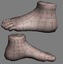 maya realistic foot