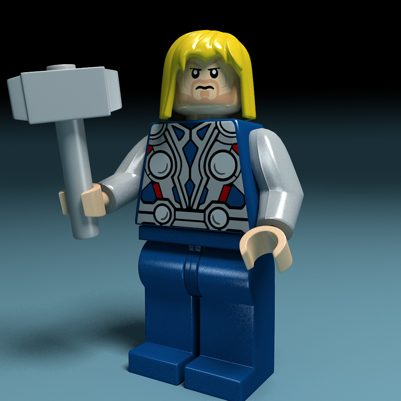 3d lego character