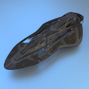 space spaceship 3d model