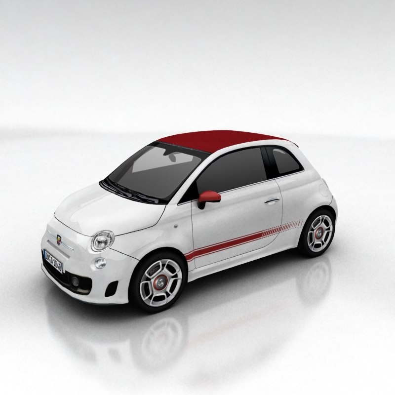 fiat abarth 500 3d max