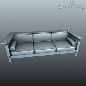 3d styled mission couch sofa