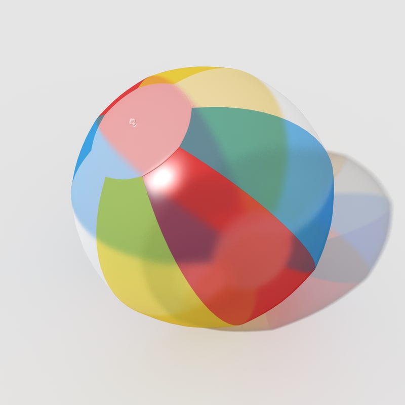 beach ball transparent