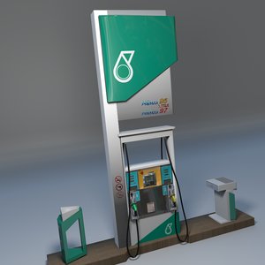 petronas fuel dispenser unit 3d blend