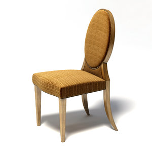 3d donghia - olivier dining chair model