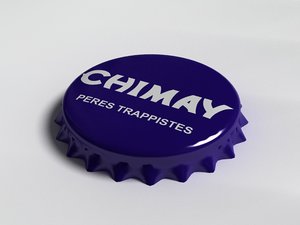 chimay bottle tin cap 3d 3ds