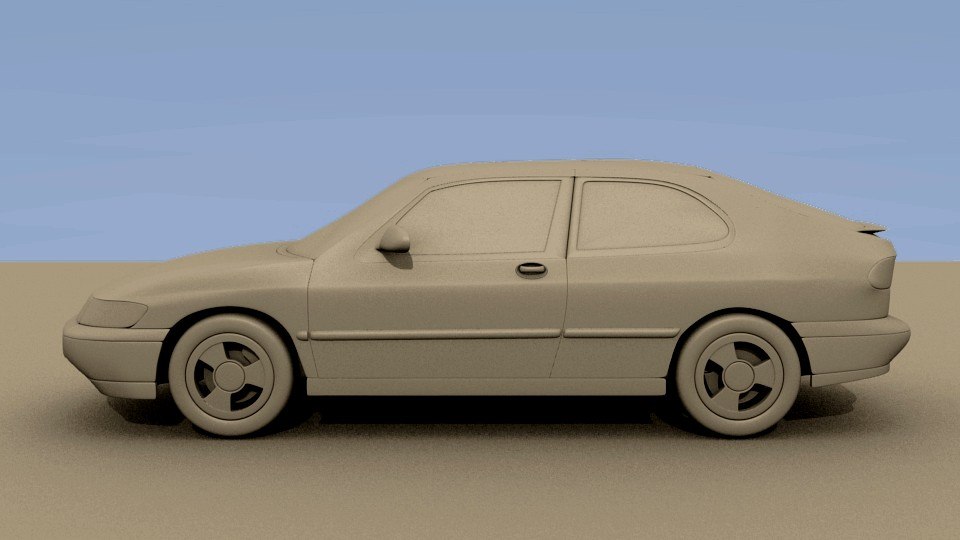 Saab 3d model