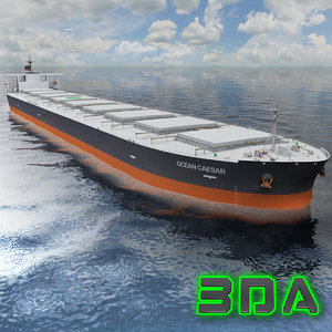 bulk carrier ship cargo 3d max
