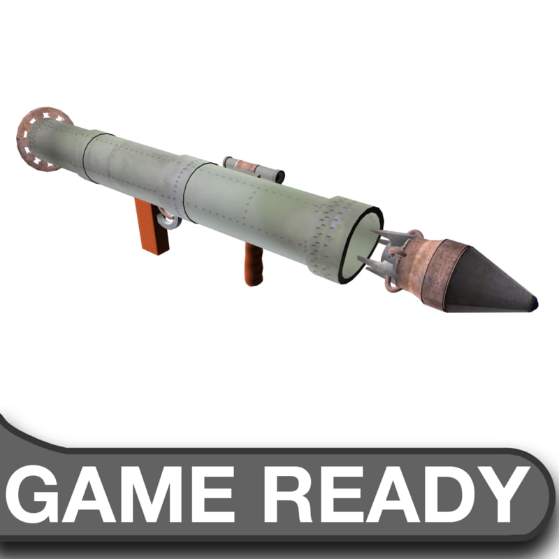 3d model steam rocket launcher ammo