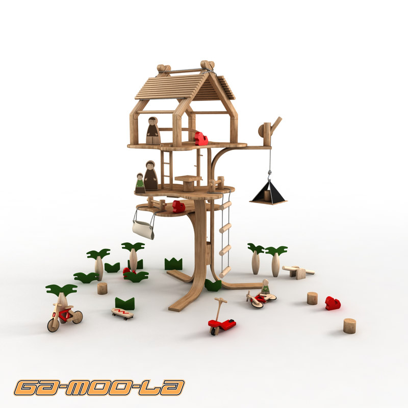 wooden treehouse toy