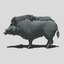 wild boar 3d model
