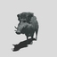 wild boar 3d model