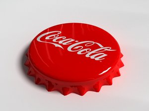 cola bottle tin cap 3d 3ds