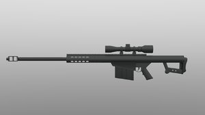 rifle scope 3d model