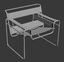 wassily chair 3d obj
