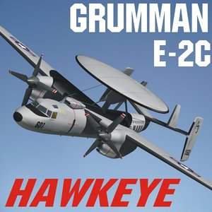 3d grumman e-2c hawkeye