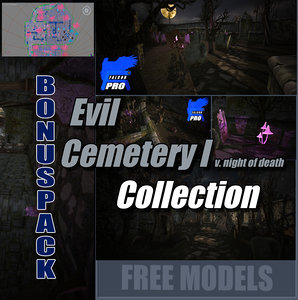 3d level cemetery evil model