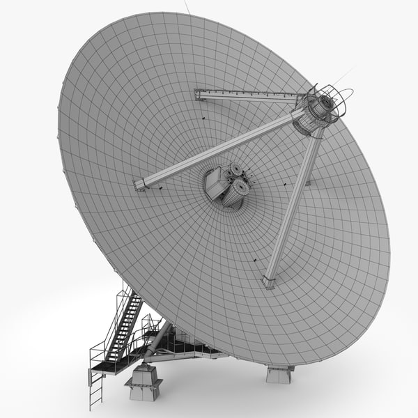 3d model of vla radio telescope