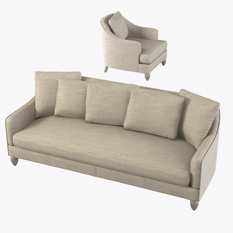 Baker Barbara Barry 6701s Soiree Sofa Chair Set
