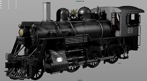 3ds max steam locomotive