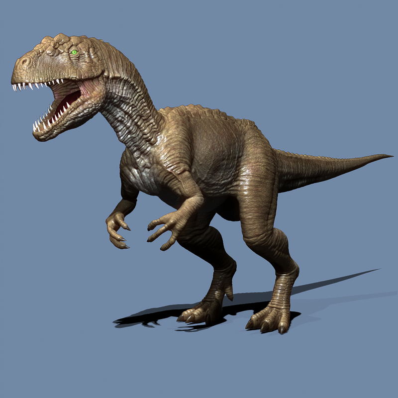 view in 3d dinosaur