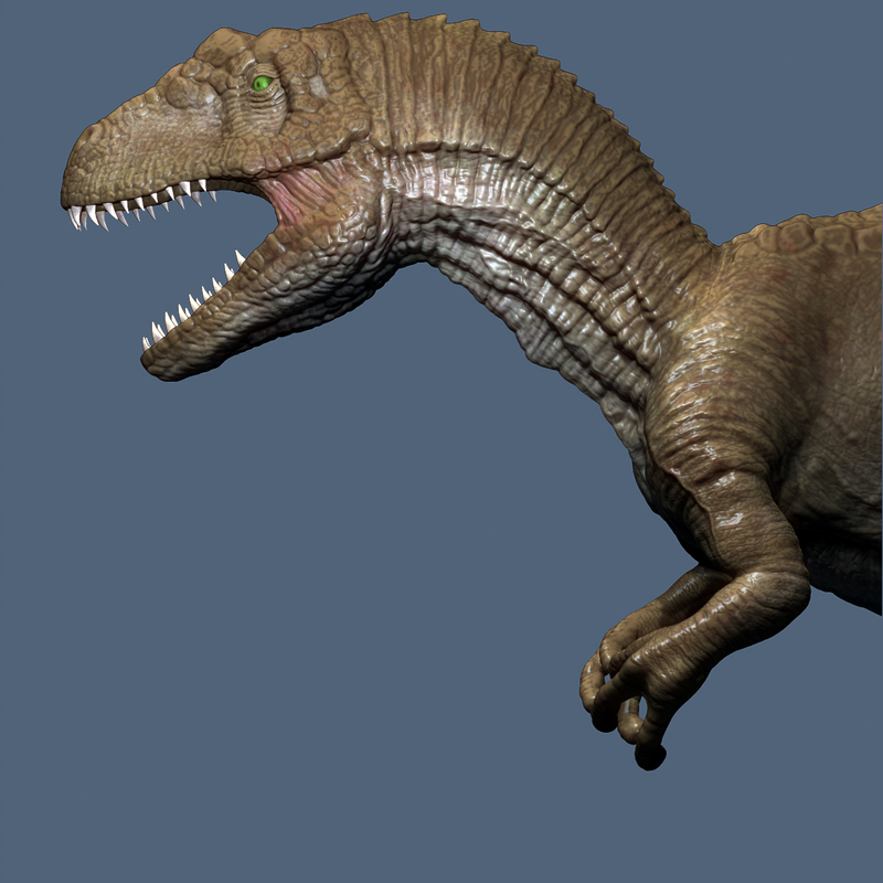 dino dinosaur allosaurus 3d model