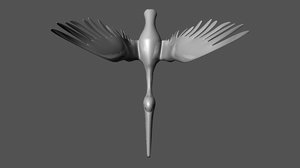 3d model bird