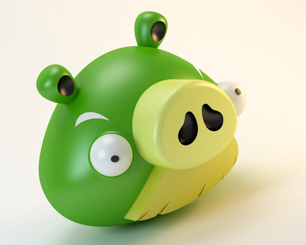 angry birds pack 3d model