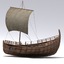 3d greek ancient trade ship model