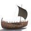 3d greek ancient trade ship model