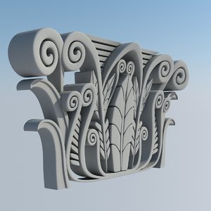relief corinthian capital 3d model