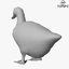 3d duck goose rooster