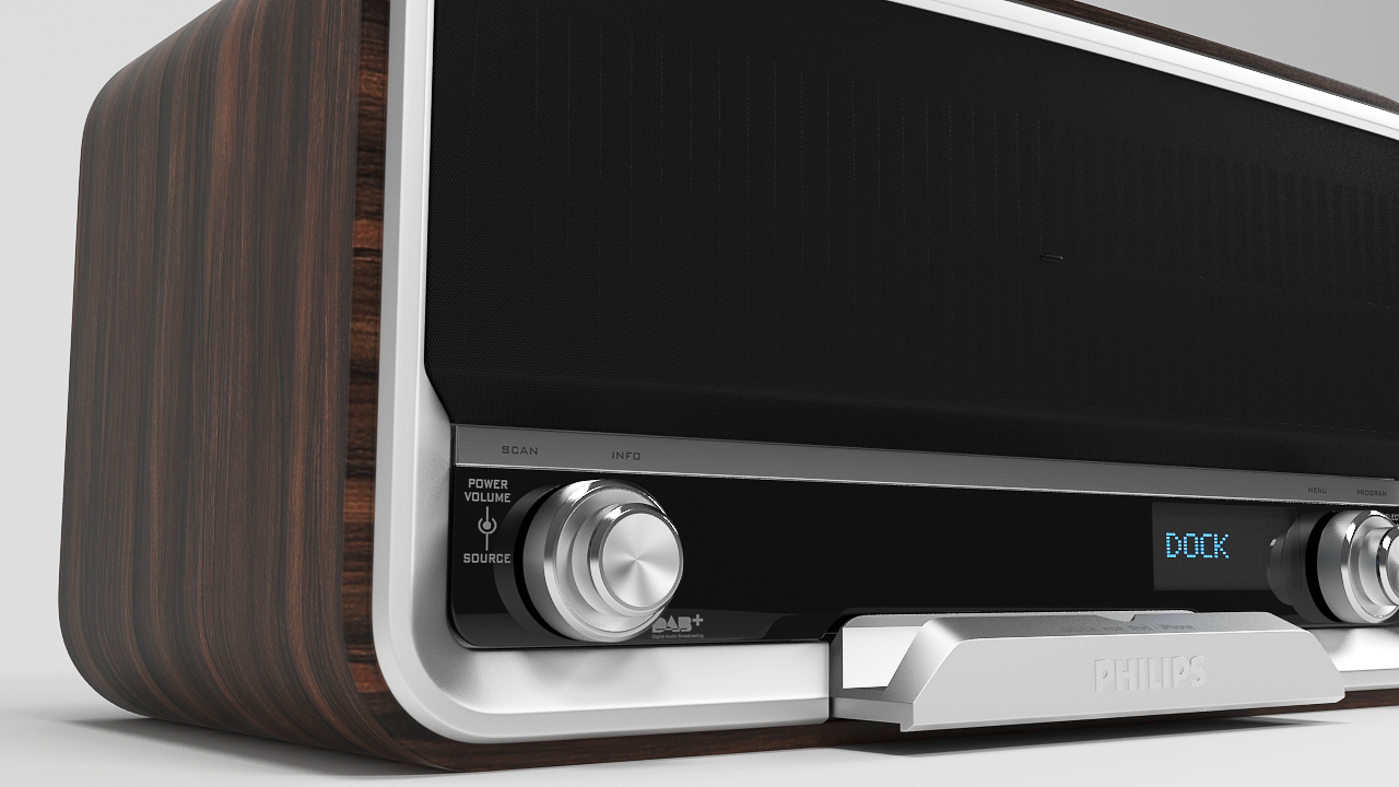 philips ord 7100 radio 3d model