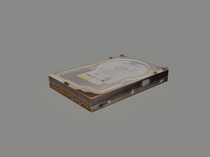 3d model hdd hard drive