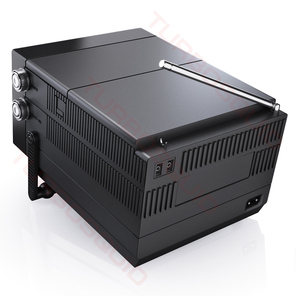 3d old portable tv texet