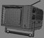 3d old portable tv texet
