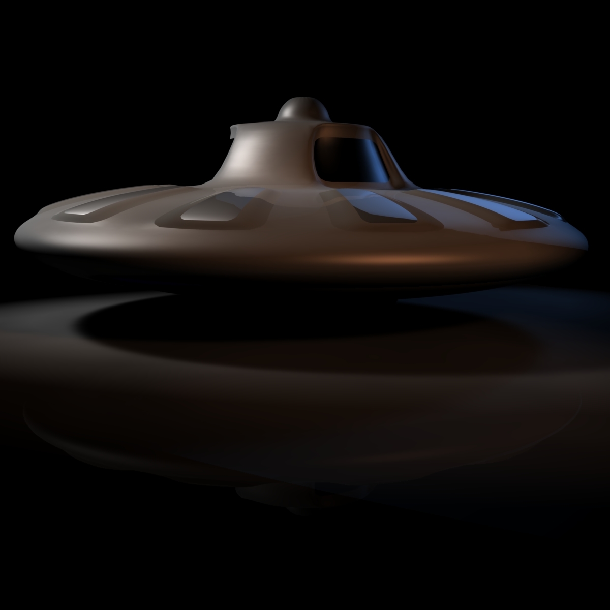 飞碟外星人飞船3d模型